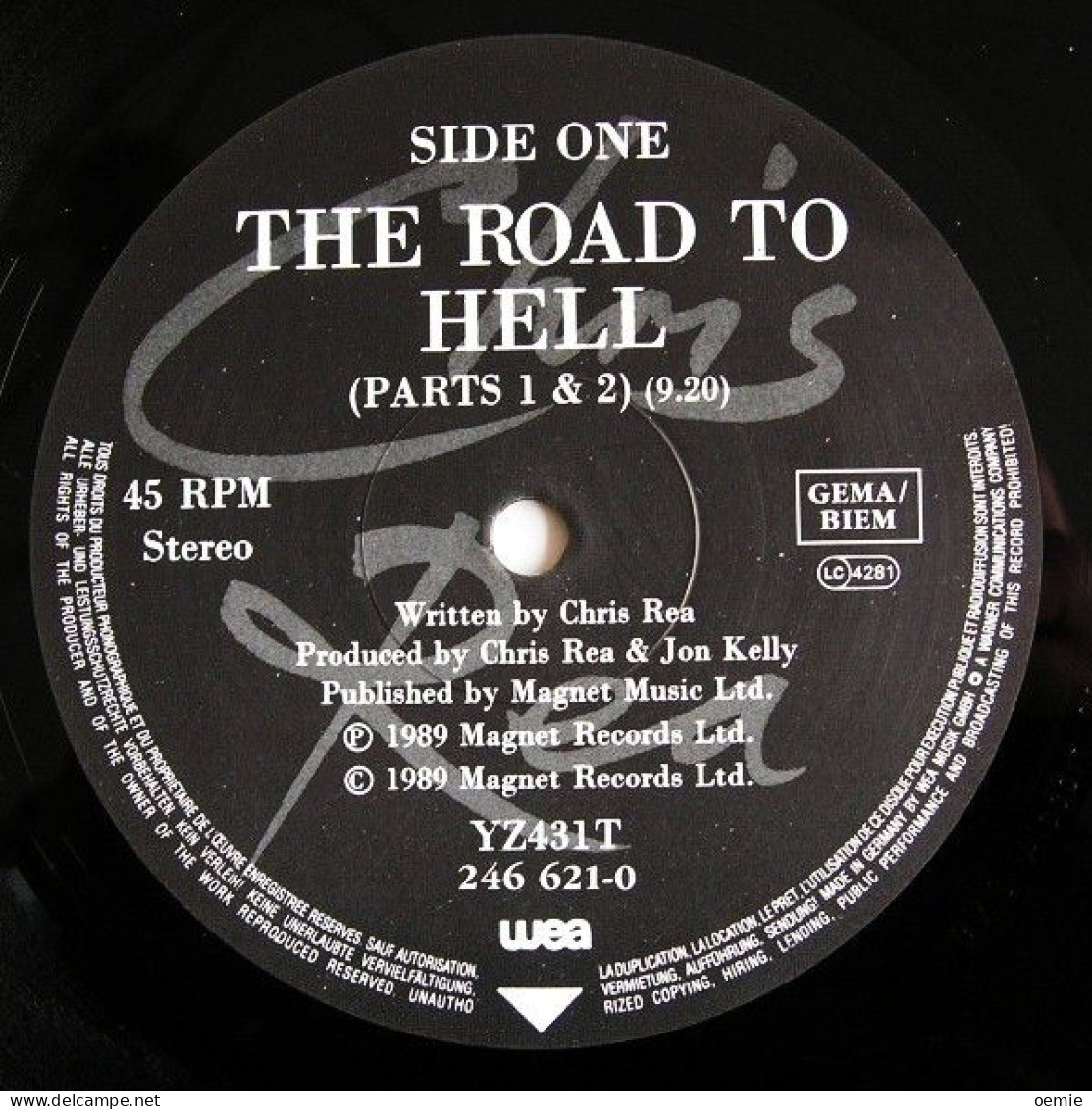 CHRIS REA  THE ROAD TO HELL   PART 1&2 - 45 Rpm - Maxi-Singles