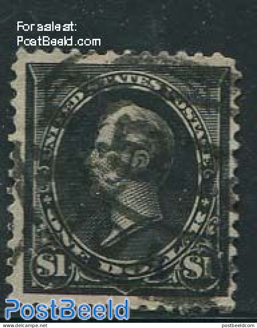 United States Of America 1895 1$ Black, Type II, Used, Used Stamps - Oblitérés