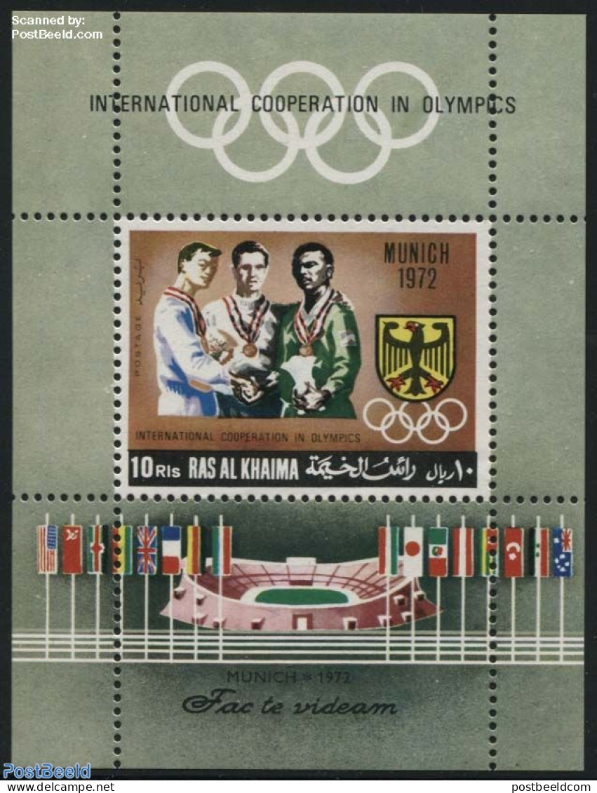 Ras Al-Khaimah 1969 Olympic Co-operation S/s, Mint NH, Sport - Olympic Games - Ras Al-Khaima