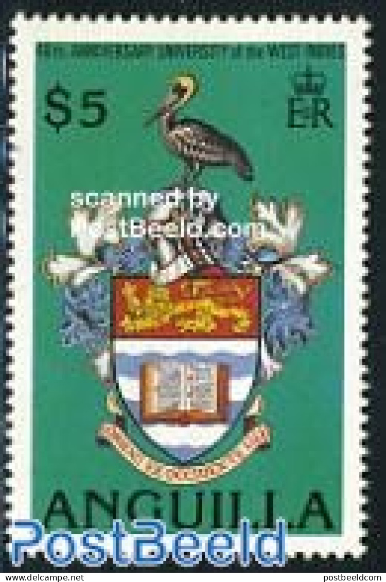 Anguilla 1989 University 1v, Mint NH, History - Nature - Science - Coat Of Arms - Birds - Education - Anguilla (1968-...)