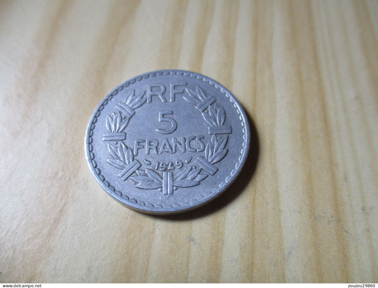 France - 5 Francs Lavrillier 1949 Alu.N°891. - 5 Francs