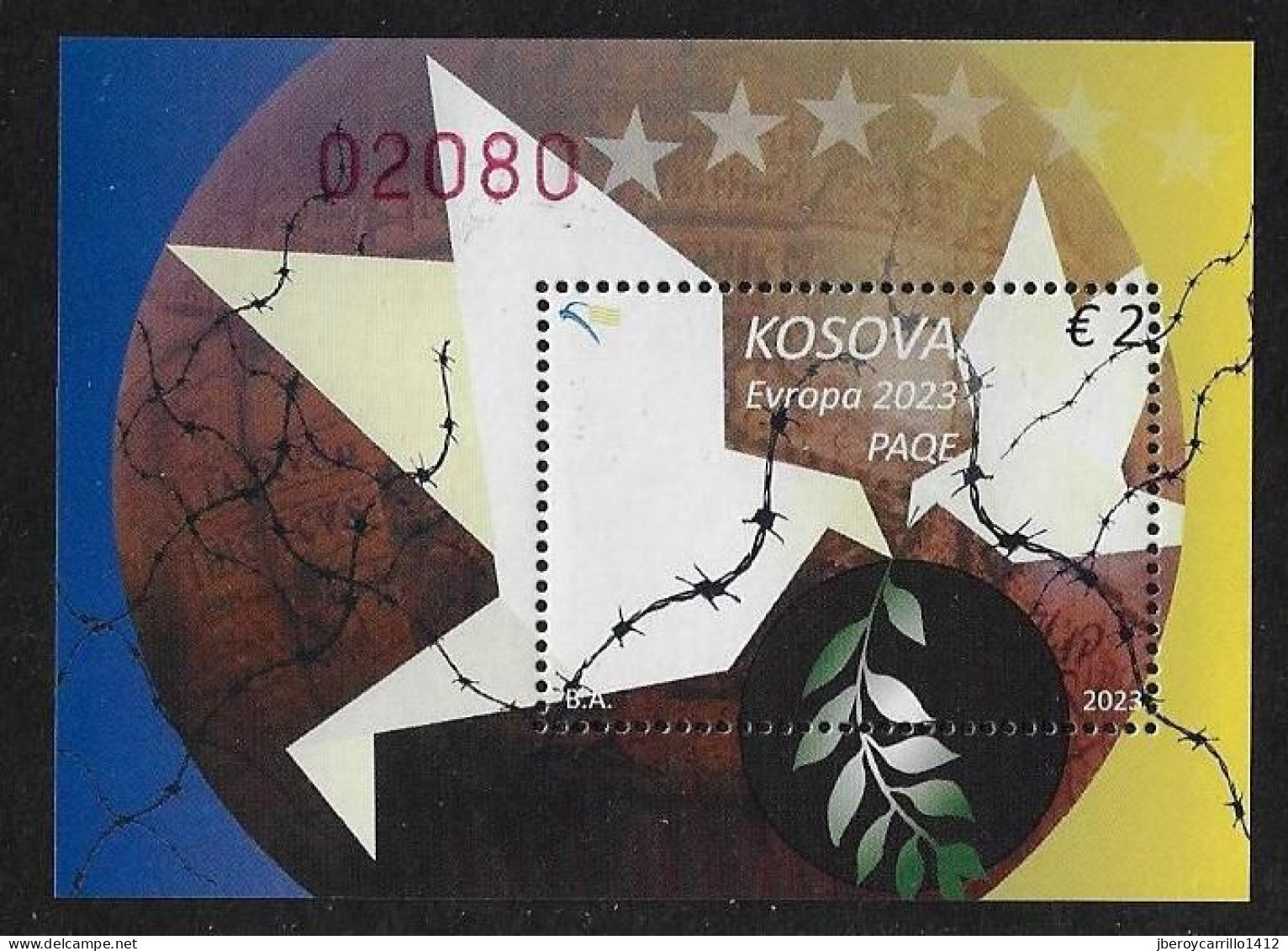 KOSOVO /KOSOVA REPUBLIC /EUROPA-CEPT 2023 -"PEACE –The Highest Value Of Humanity"- HOJITA BLOQUE/ SOUVENIR SHEET/BLOCK - 2023