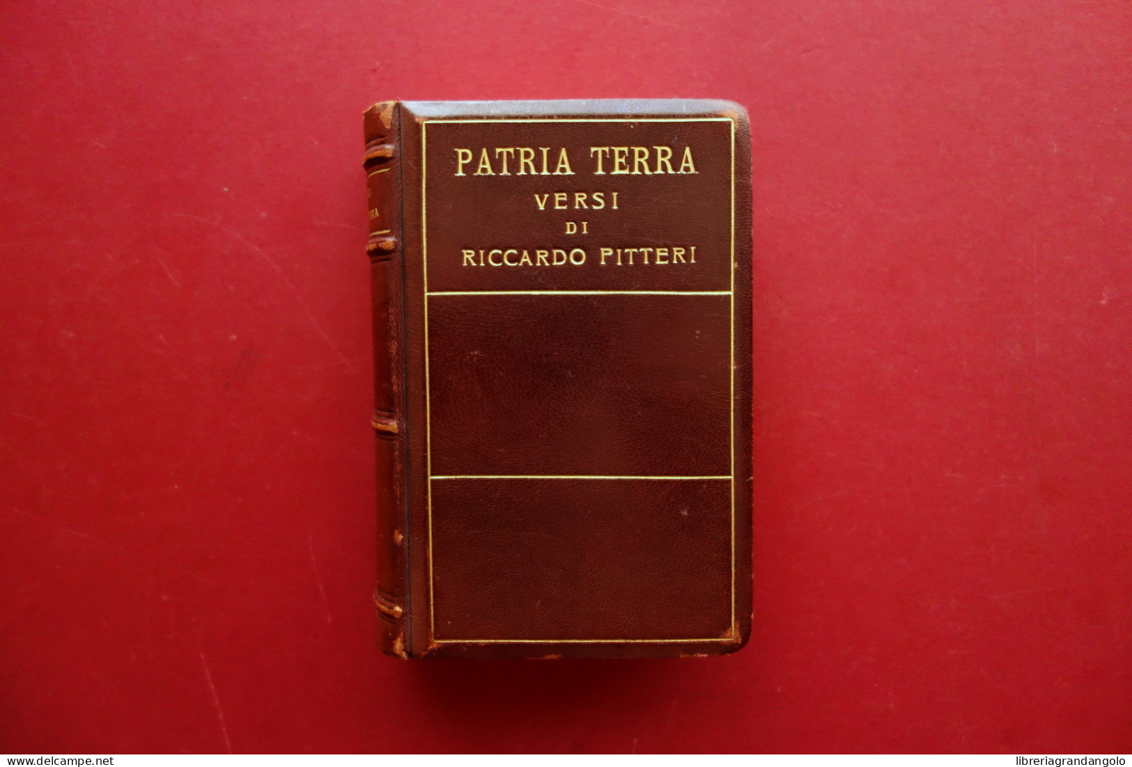 Patria Terra Versi Di Riccardo Pitteri Treves Milano 1903 1° Ed. Irredentismo - Non Classificati