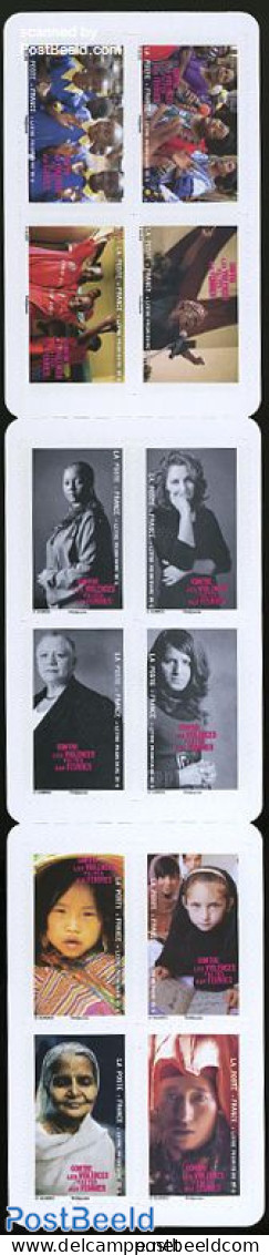 France 2010 Women Against Violence Booklet S-a, Mint NH, History - Women - Stamp Booklets - Unused Stamps