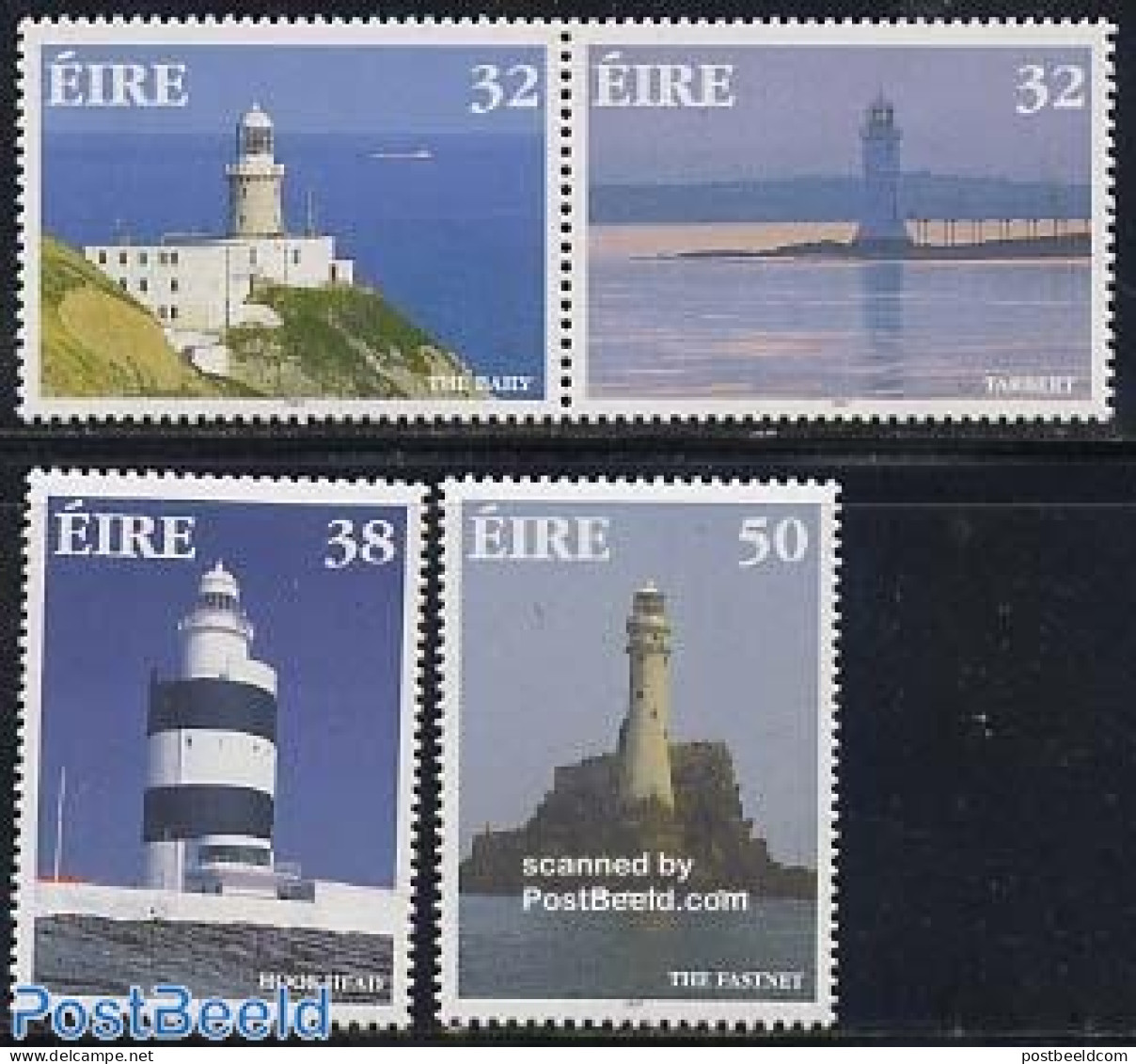 Ireland 1997 Lighthouses 4v (2v+[:]), Mint NH, Various - Lighthouses & Safety At Sea - Unused Stamps