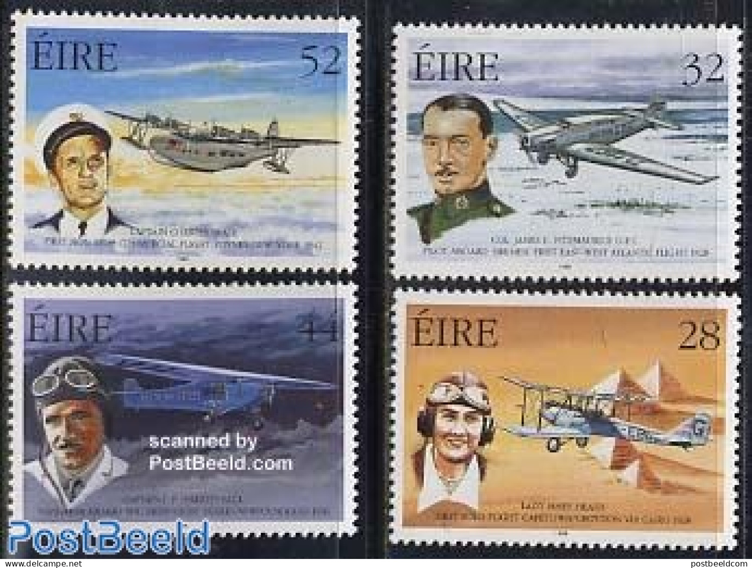 Ireland 1998 Aviation Pioneers 4v, Mint NH, Transport - Aircraft & Aviation - Unused Stamps