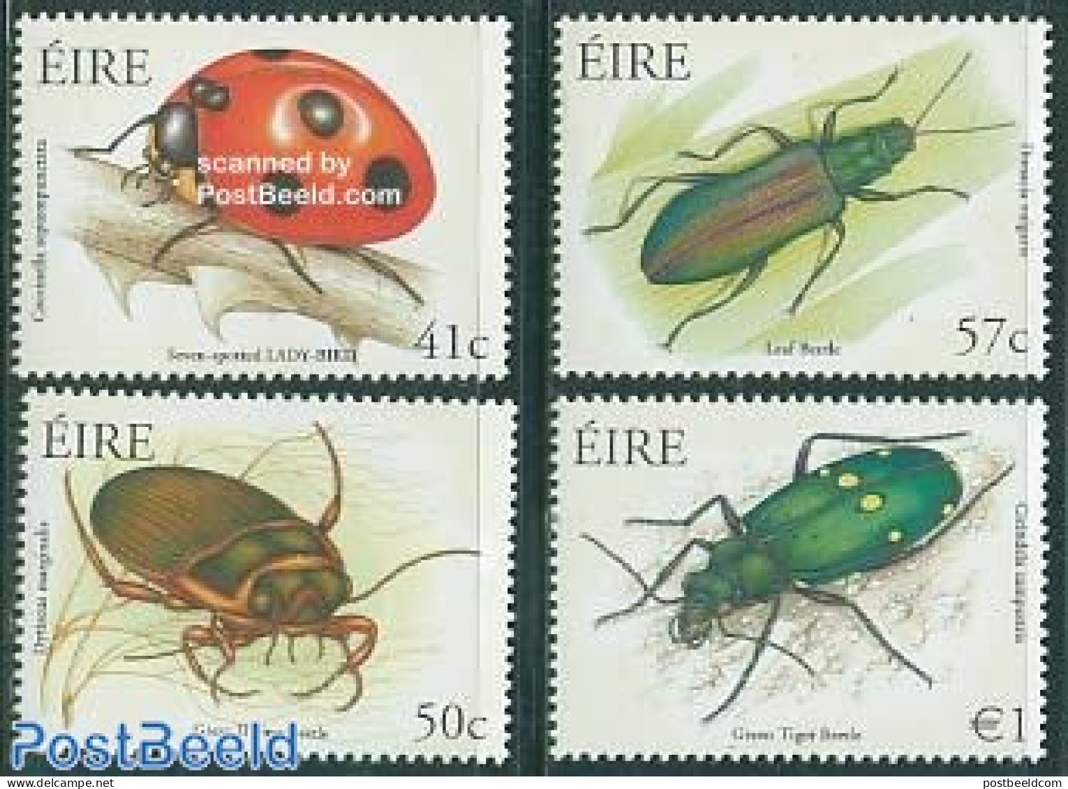 Ireland 2003 Beetles 4v, Mint NH, Nature - Animals (others & Mixed) - Insects - Unused Stamps