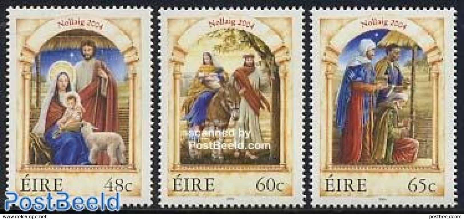 Ireland 2004 Christmas 3v, Mint NH, Religion - Christmas - Unused Stamps