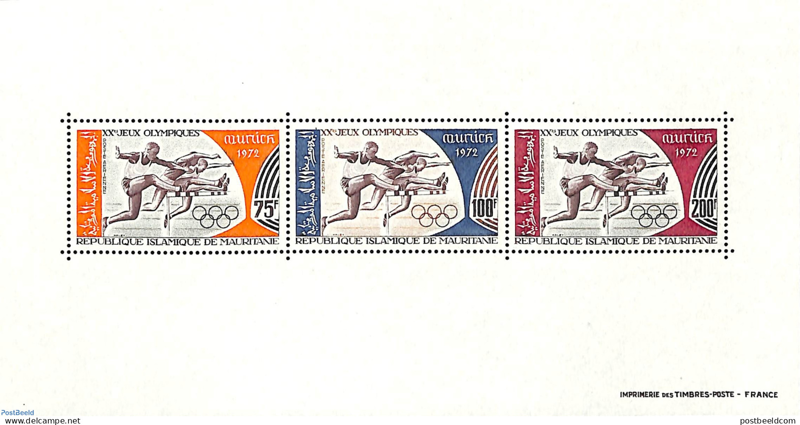 Mauritania 1972 Olympic Games Munich S/s, Mint NH, Sport - Athletics - Olympic Games - Athlétisme