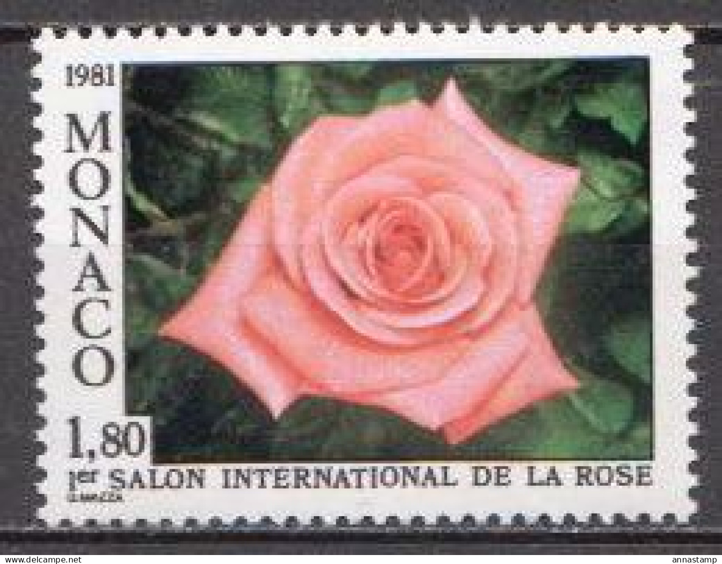 Monaco MNH Stamp - Rose