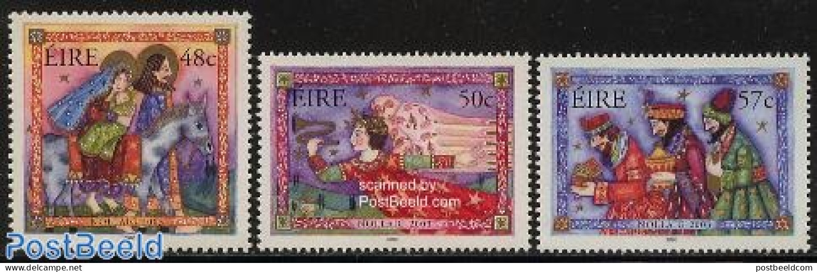 Ireland 2003 Christmas 3v, Mint NH, Religion - Angels - Christmas - Unused Stamps