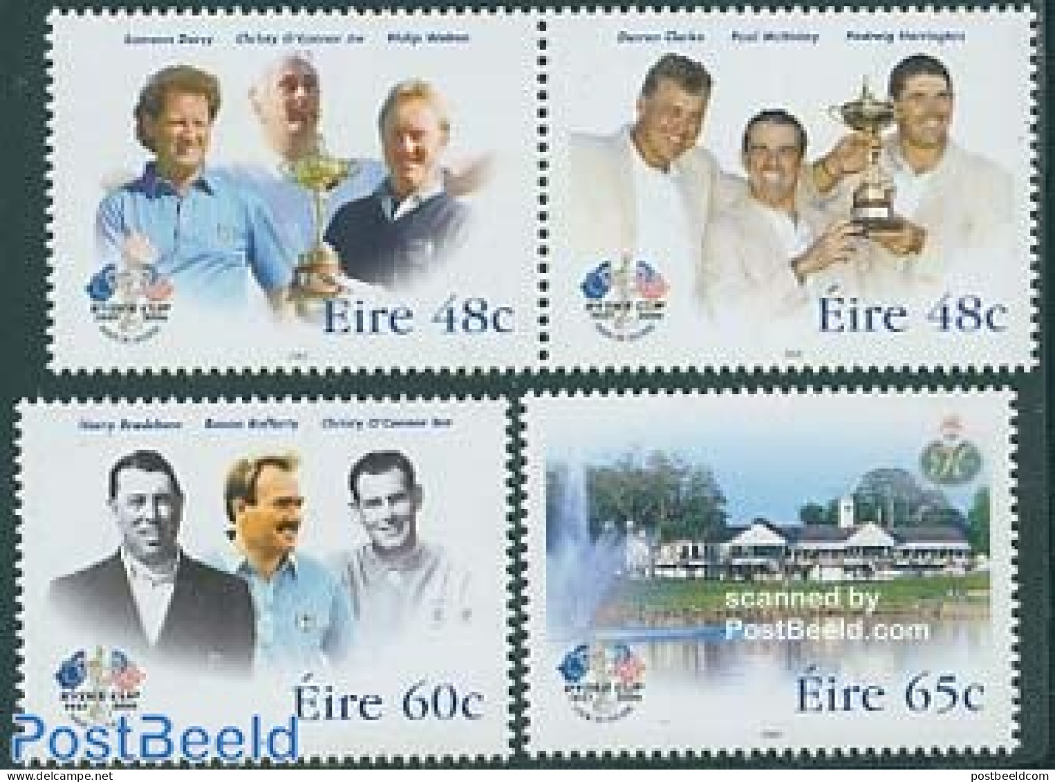 Ireland 2005 Ryder Cup, Golf 4v (2v+[:]), Mint NH, Sport - Golf - Sport (other And Mixed) - Unused Stamps