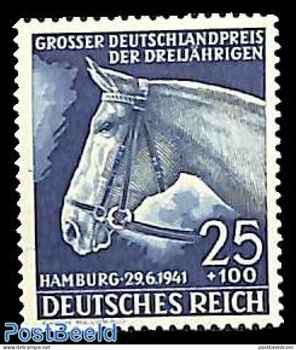 Germany, Empire 1941 Horse Races 1v, Mint NH, Nature - Horses - Unused Stamps