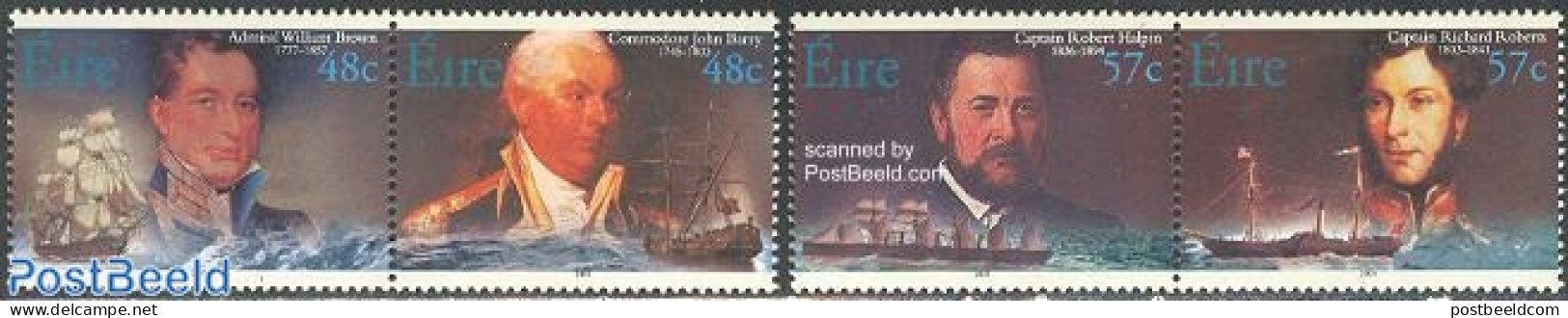 Ireland 2003 Irish Mariners 2x2v [:], Mint NH, Transport - Ships And Boats - Unused Stamps