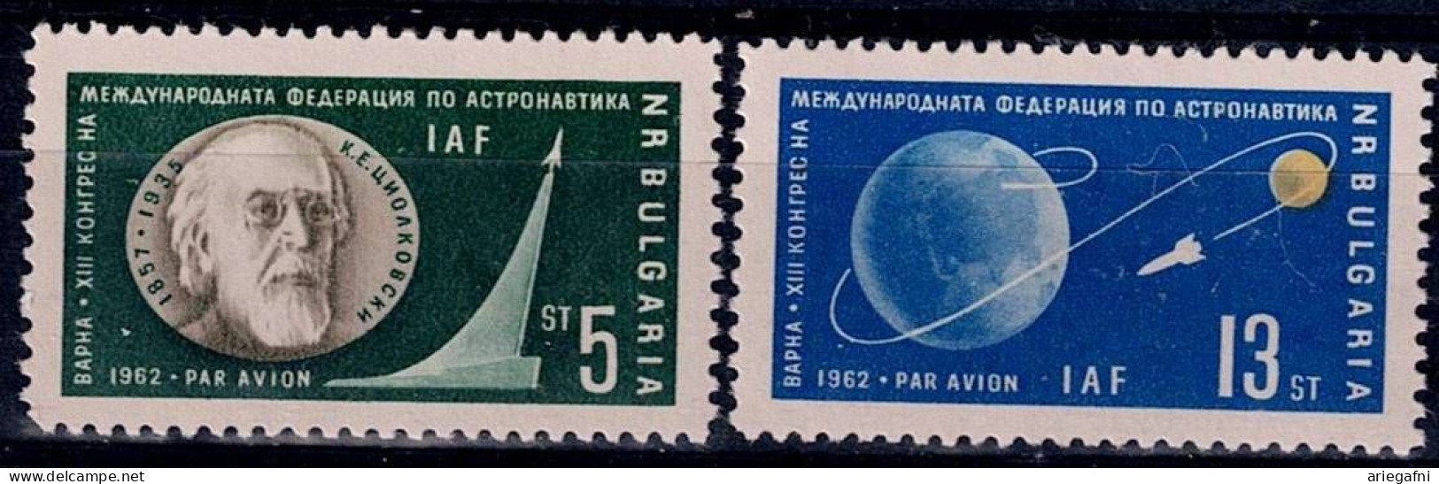 BULGARIA 1962 SPACE MI No 1347-8 MNH VF!! - Unused Stamps