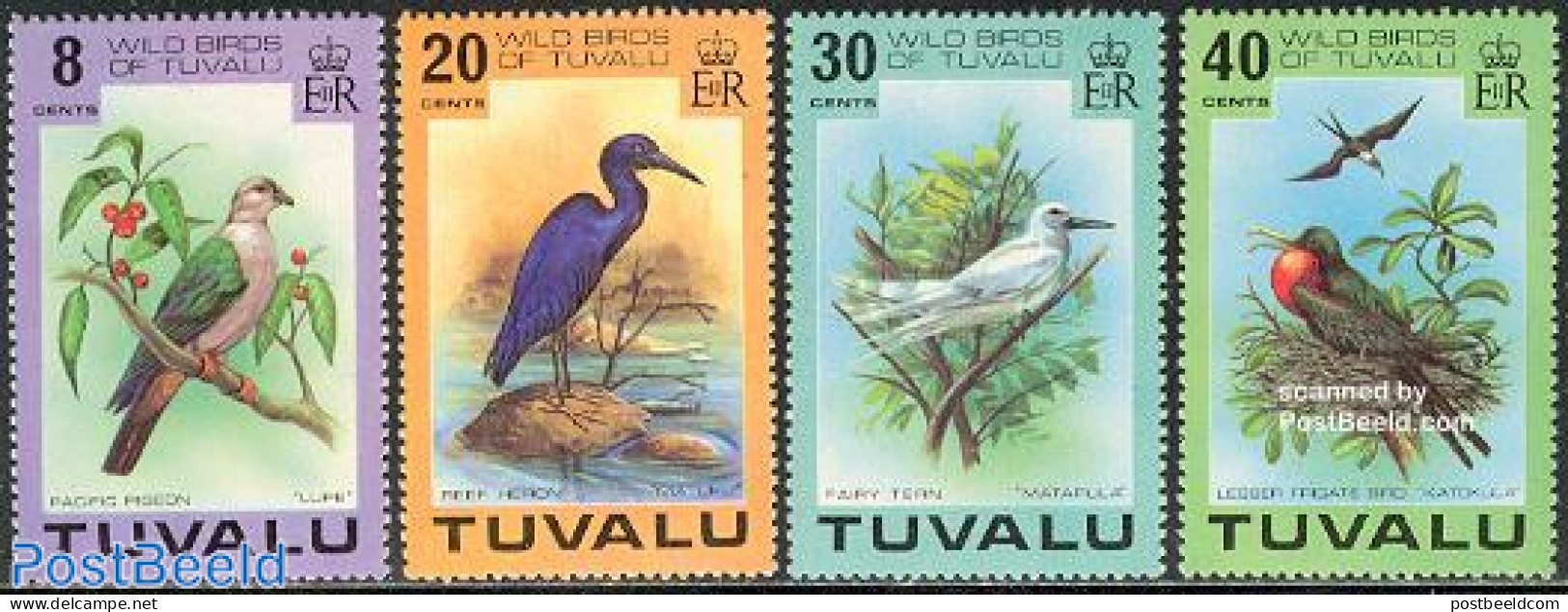 Tuvalu 1978 Birds 4v, Mint NH, Nature - Birds - Andere & Zonder Classificatie