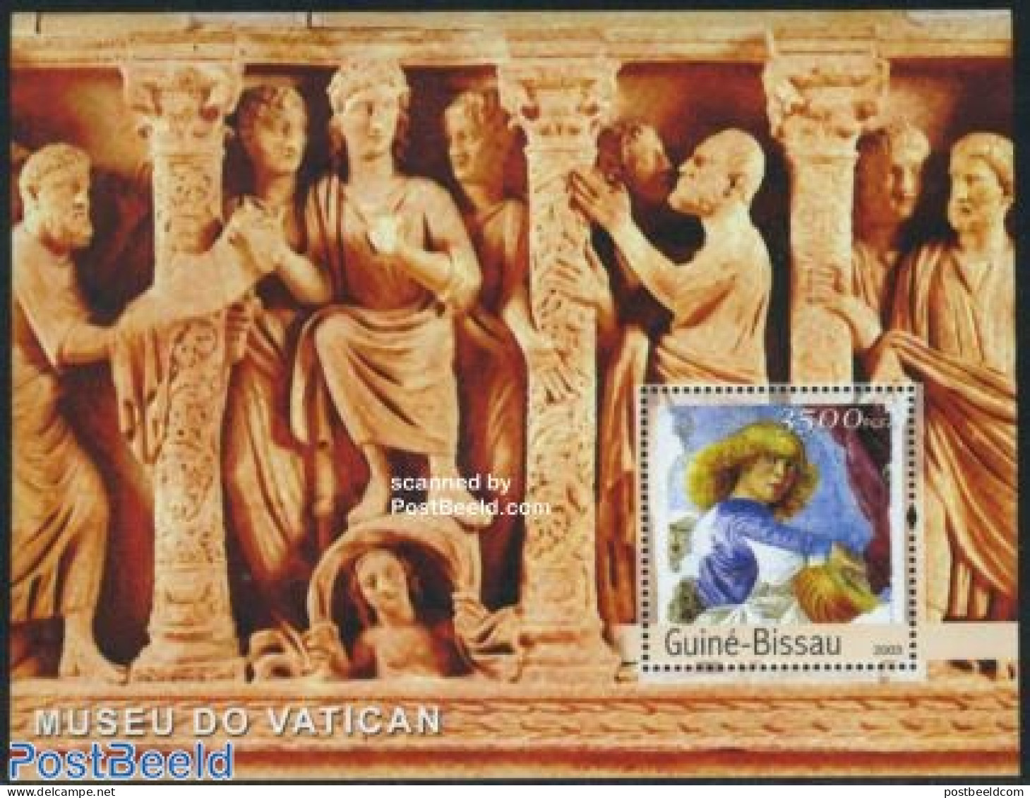 Guinea Bissau 2003 Paintings From Vatican Museum S/s, Mint NH, Art - Museums - Paintings - Museos
