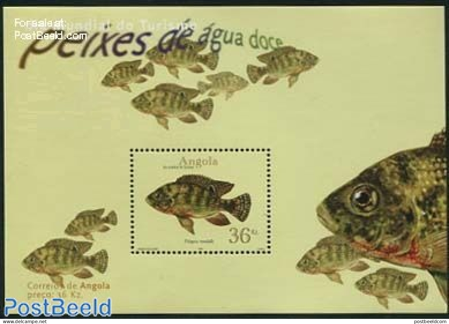 Angola 2001 Fish S/s, Mint NH, Nature - Fish - Fische