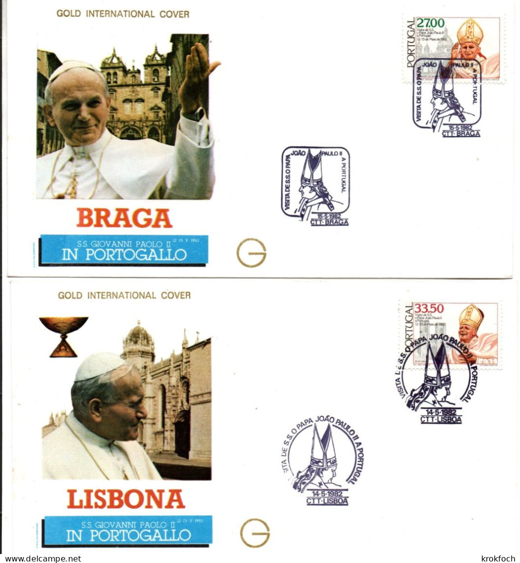 Pape Jean-Paul II - Joao Paulo II - Lisboa & Braga 1982 - Covers & Documents