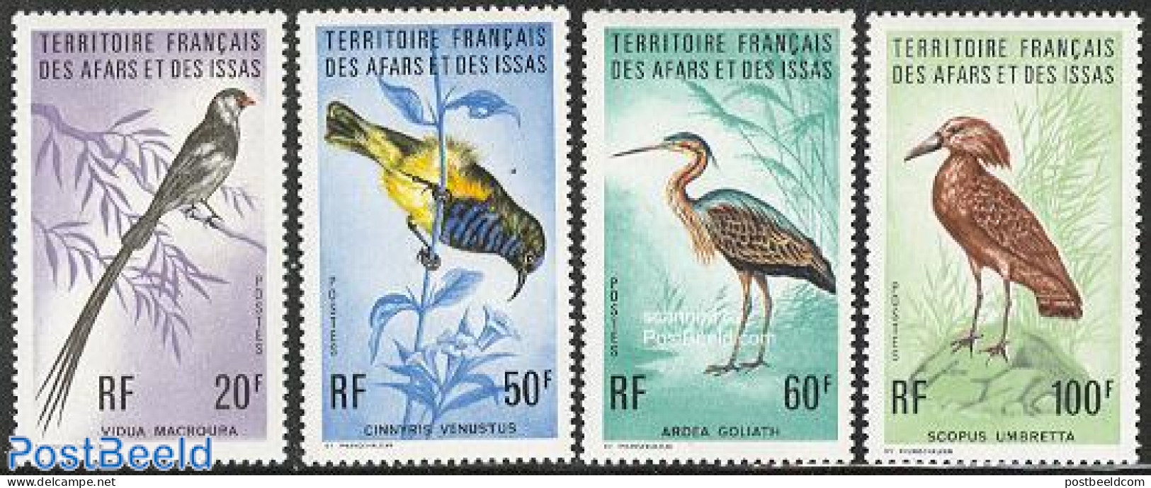 Afars And Issas 1975 Birds 4v, Mint NH, Nature - Birds - Unused Stamps