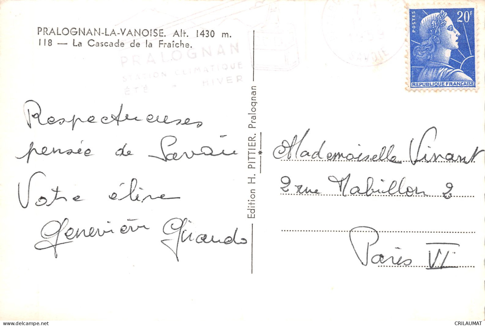 73-PRALOGNAN LA VANOISE-N°T5105-G/0351 - Pralognan-la-Vanoise