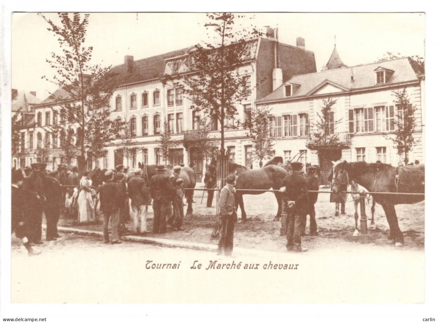 Tournai Le Marché Aux Chevaux Carte ADEPS REPRO - Tournai