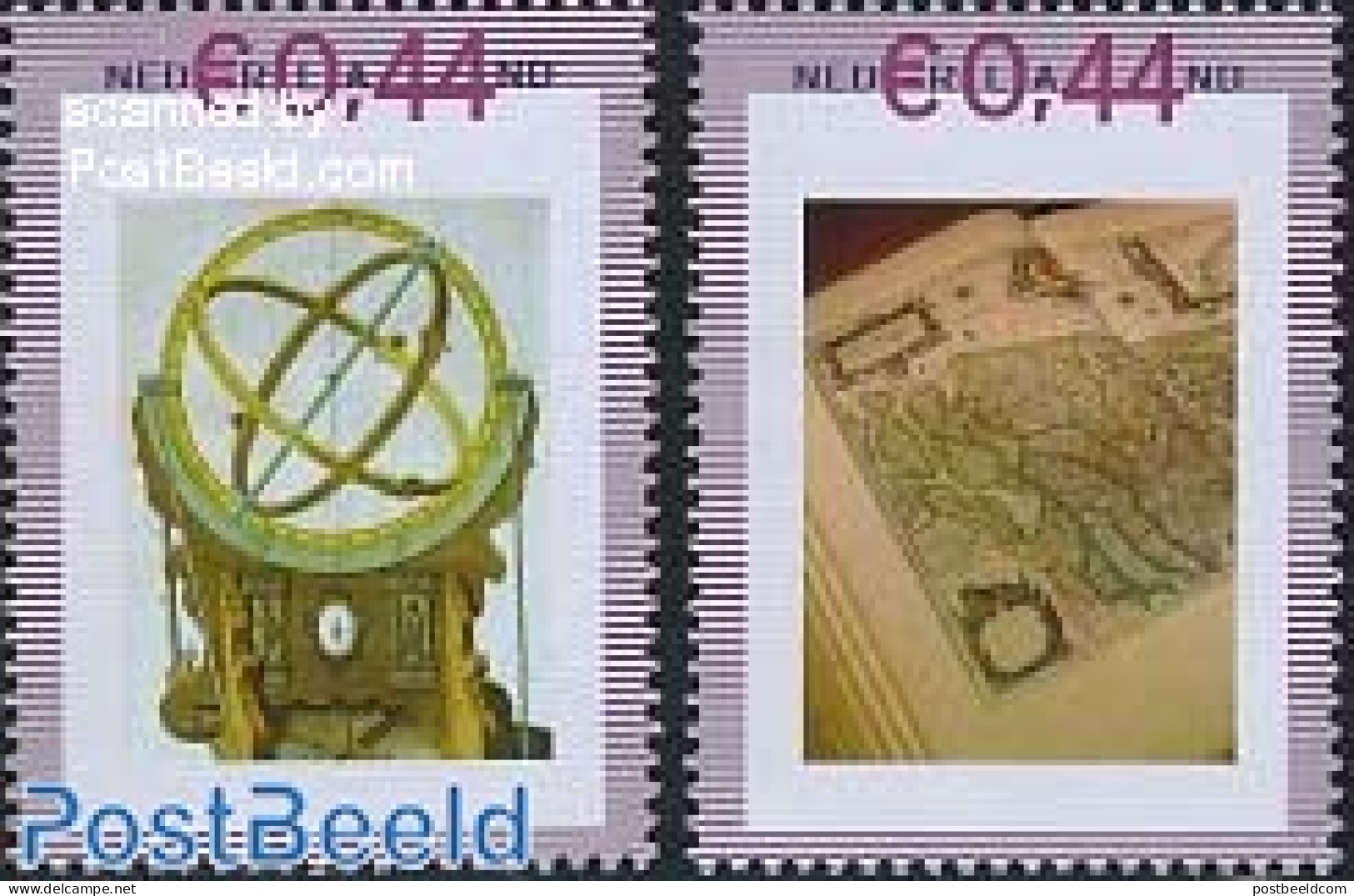 Netherlands - Personal Stamps TNT/PNL 2007 Atlas Major Of Blaeu 2v, Mint NH, Various - Maps - Géographie