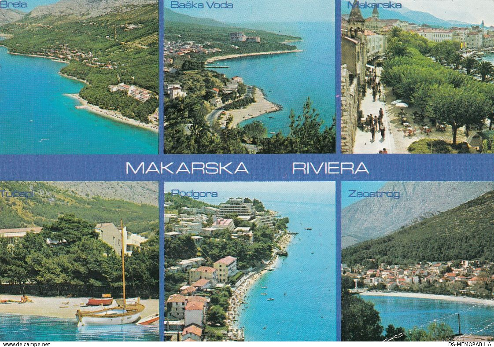 Baška Voda Podgora Brela Zaostrog Makarska Tučepi 1980 - Croatie