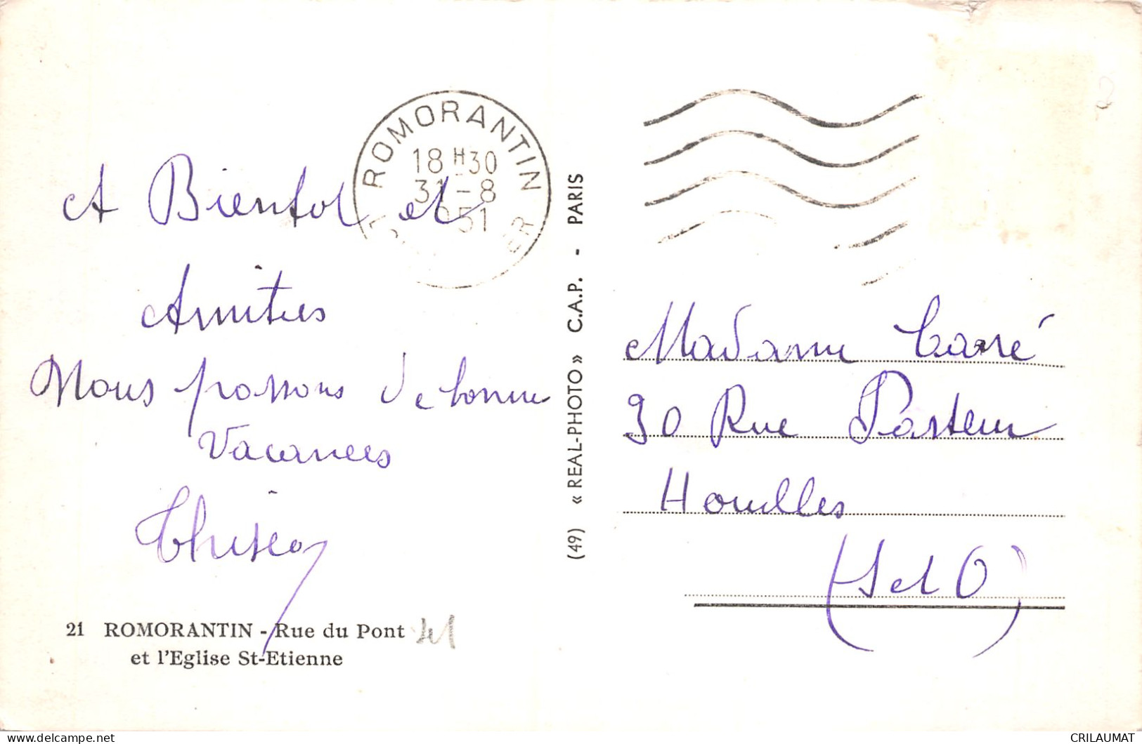 41-ROMORANTIN-N°T5105-H/0273 - Romorantin