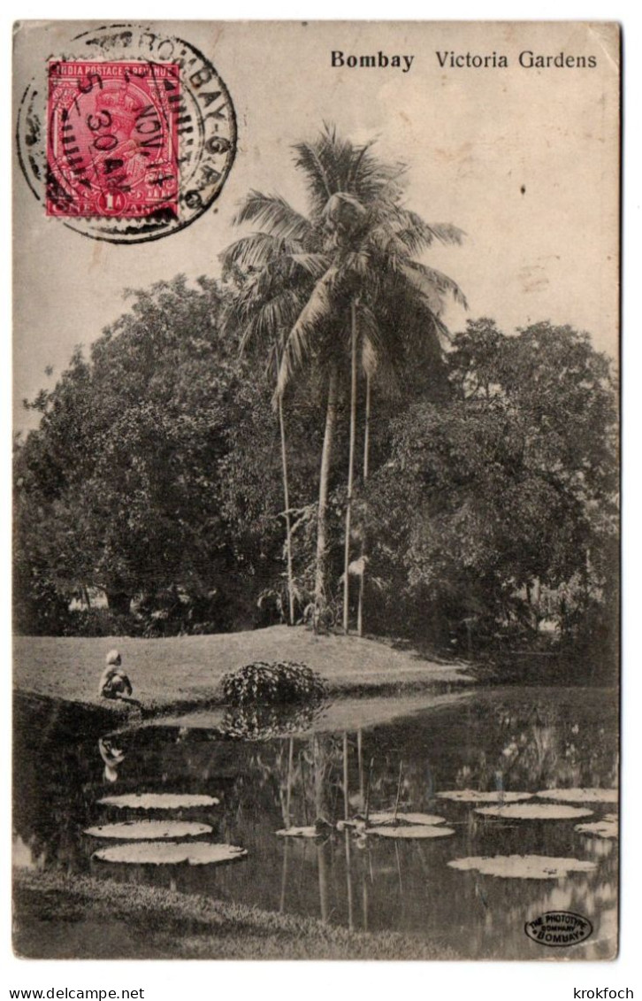 Bombay Mumbai 1914 - Victoria Gardens - Inde