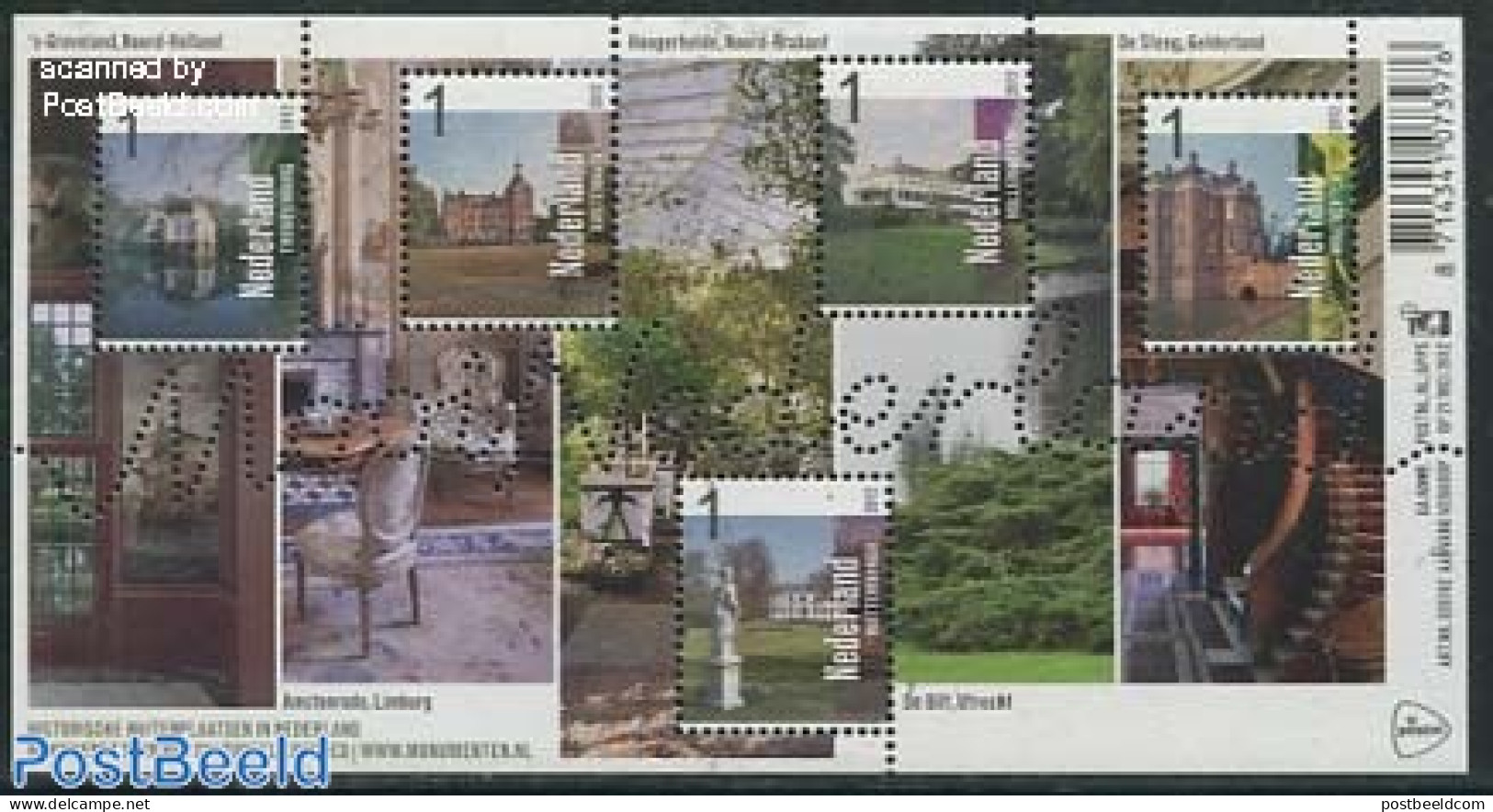 Netherlands 2012 Beautiful Netherlands, Mixed S/s, Mint NH, Art - Castles & Fortifications - Unused Stamps