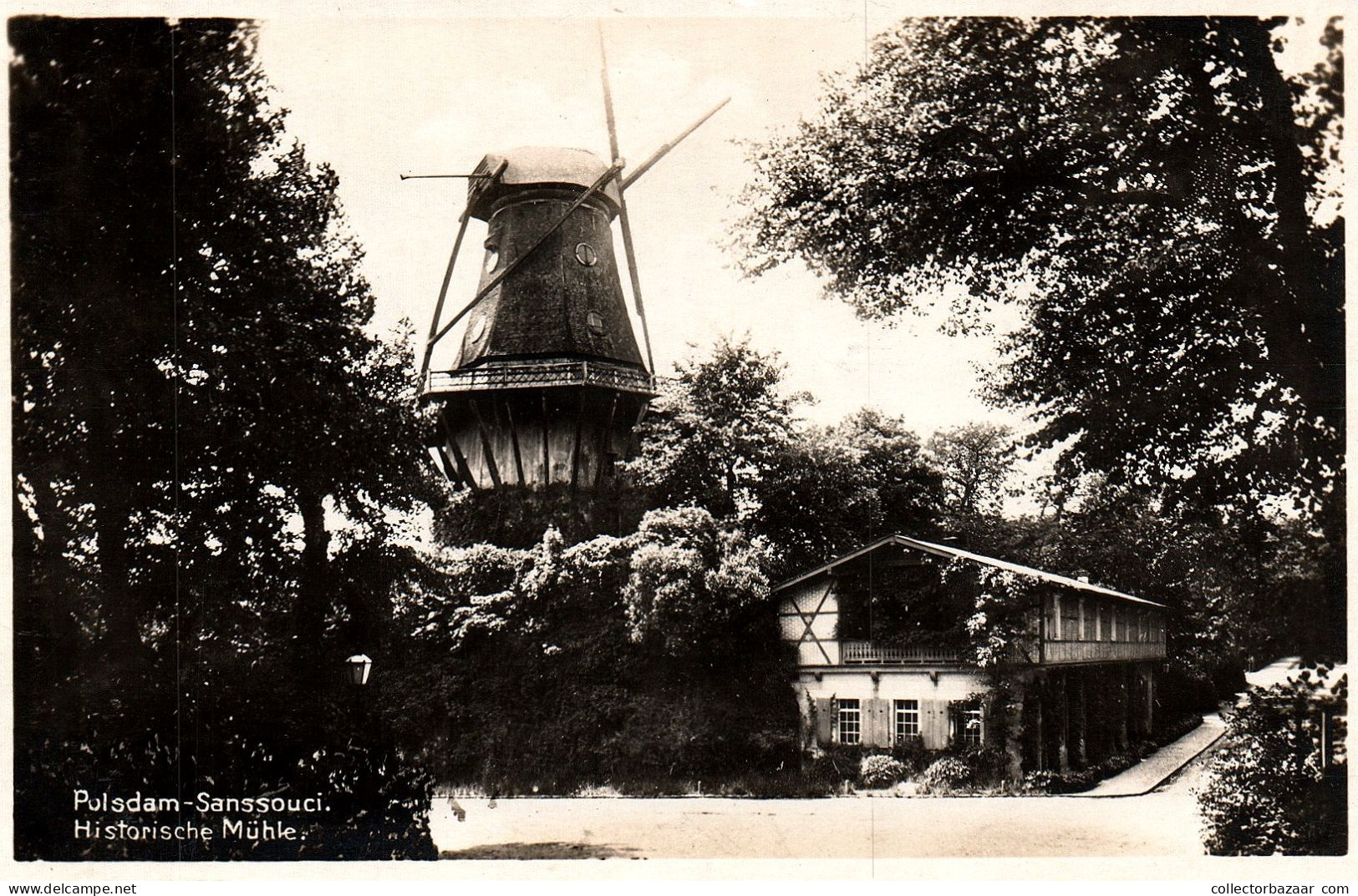 GERMANY 1920ies POTSDAM SANSSOUCI HISTORISCHE MUHLE WINDMILL POST CARD - Windmills