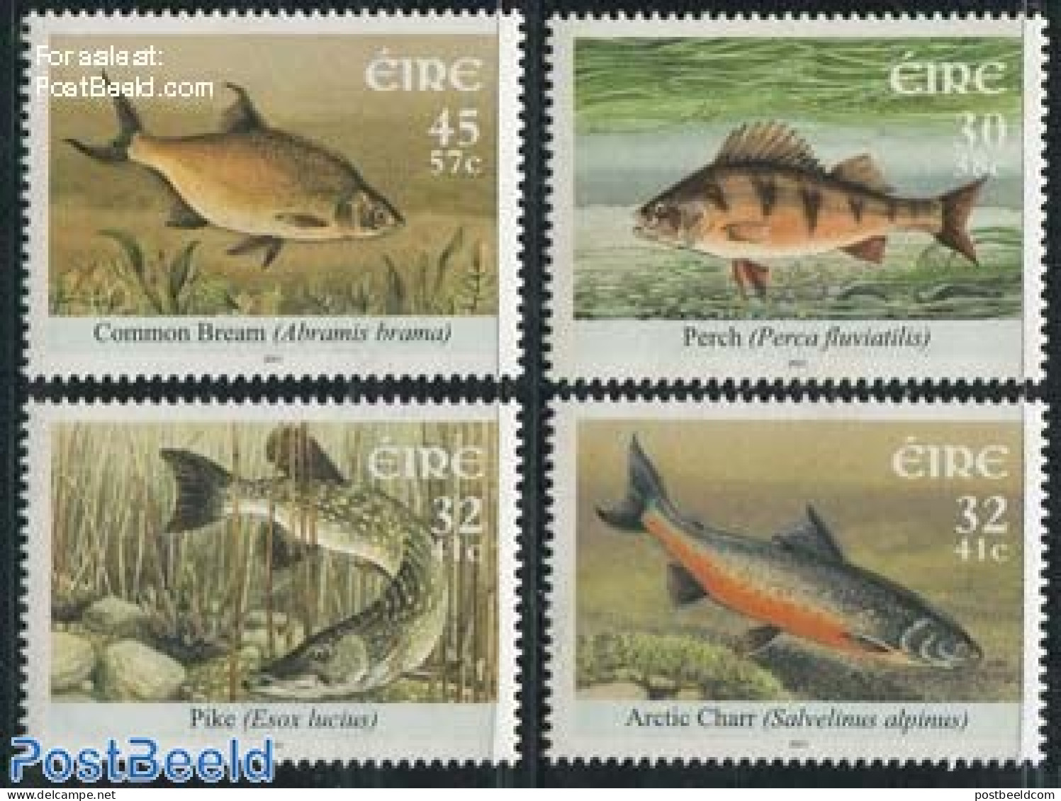 Ireland 2001 Fish 4v, Mint NH, Nature - Fish - Nuevos