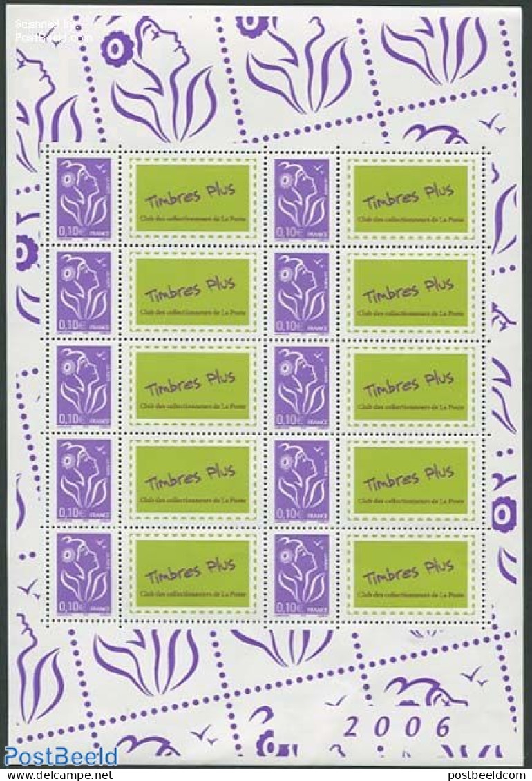 France 2006 Personal Stamps (lacked) M/s, Mint NH - Nuevos