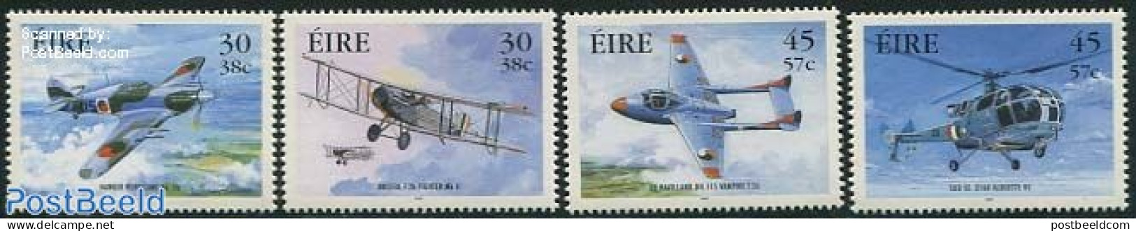 Ireland 2000 Military Aviation 4v, Mint NH, Transport - Helicopters - Aircraft & Aviation - Ongebruikt