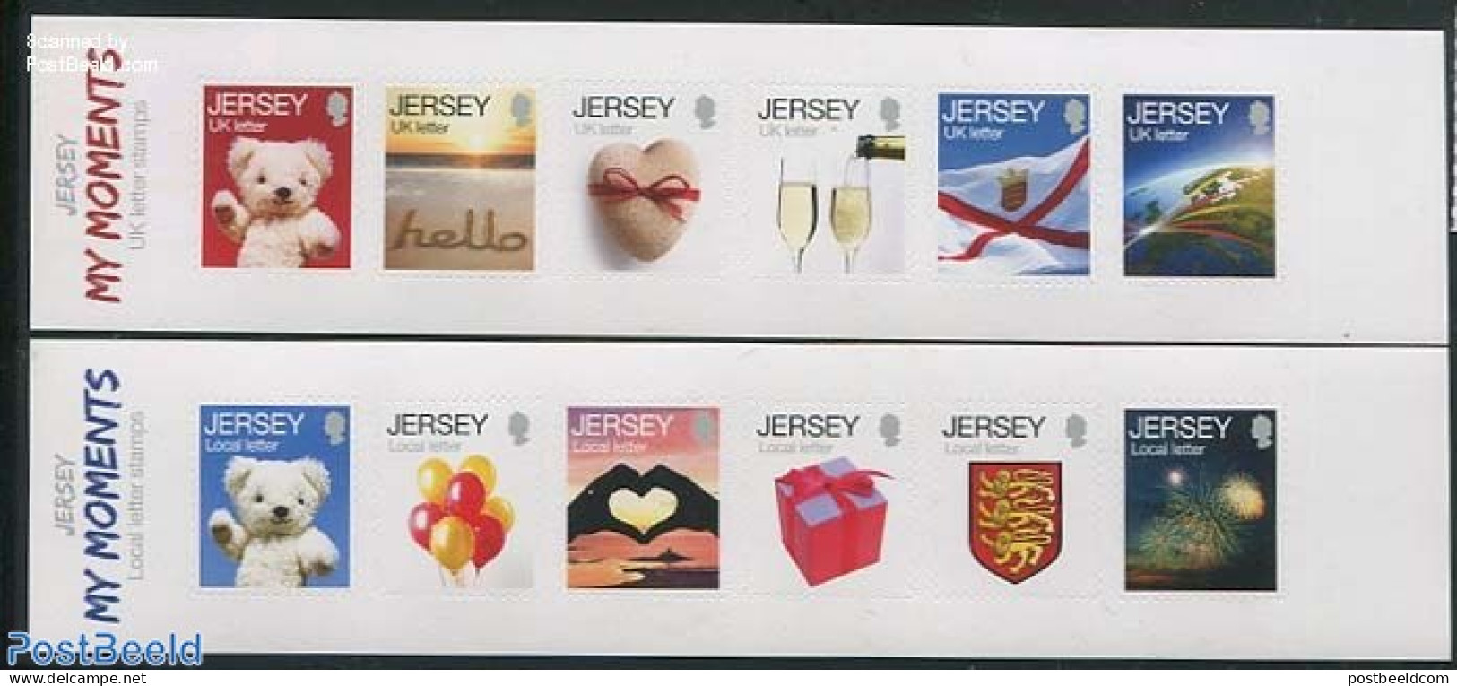 Jersey 2014 Wishing Moments 12v S-a, Mint NH, Various - Greetings & Wishing Stamps - Maps - Teddy Bears - Art - Firewo.. - Géographie