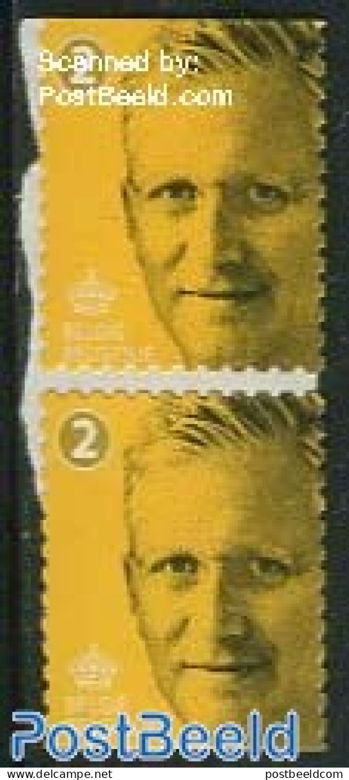 Belgium 2015 Definitive, Yellow, King Philip 2v S-a, Mint NH - Nuevos