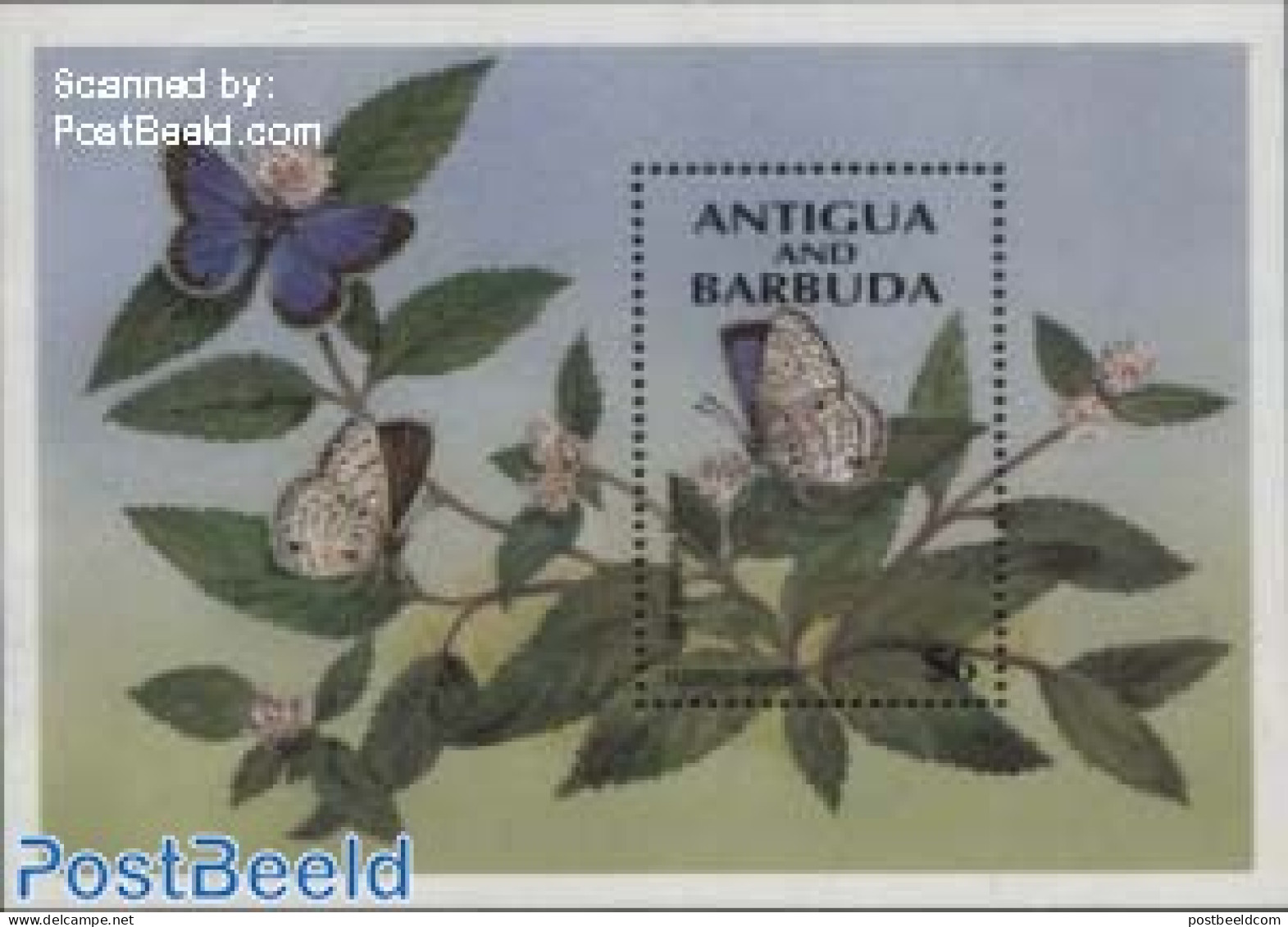 Antigua & Barbuda 1994 Hemiargus Hanno S/s, Mint NH, Nature - Butterflies - Antigua Y Barbuda (1981-...)