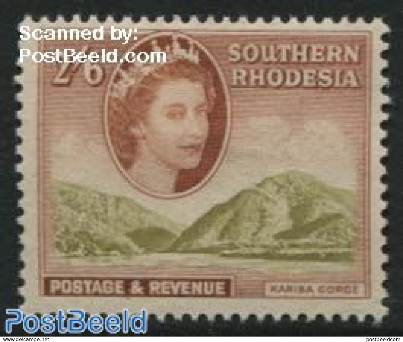 Rhodesia, Southern 1953 2/6Sh, Stamp Out Of Set, Mint NH, Sport - Sonstige & Ohne Zuordnung