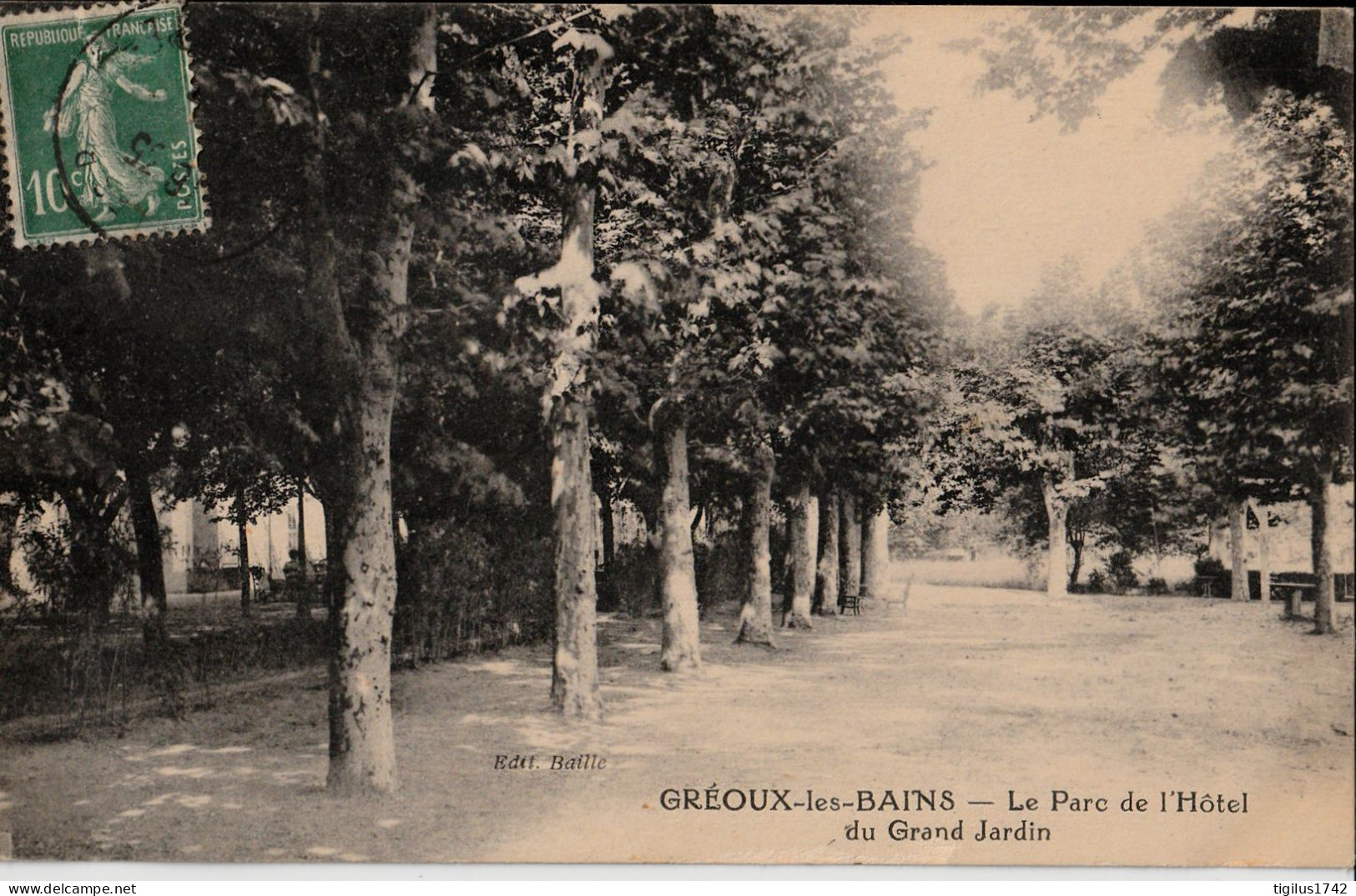 Gréoux Les Bains Le Parc De L’hôtel Du Grand Jardin - Gréoux-les-Bains