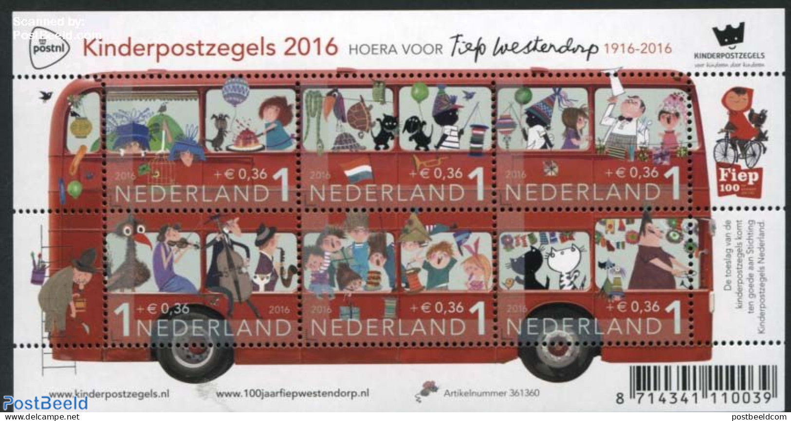 Netherlands 2016 Child Welfare 6v M/s, Mint NH, Nature - Performance Art - Sport - Transport - Cats - Dogs - Turtles -.. - Neufs