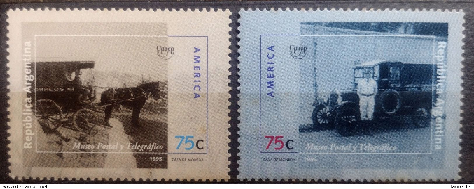 D7467. Trucks - Coaches - Post - Argentina Yv 1891-92 MNH - 1,50 (6) (1) - Trucks