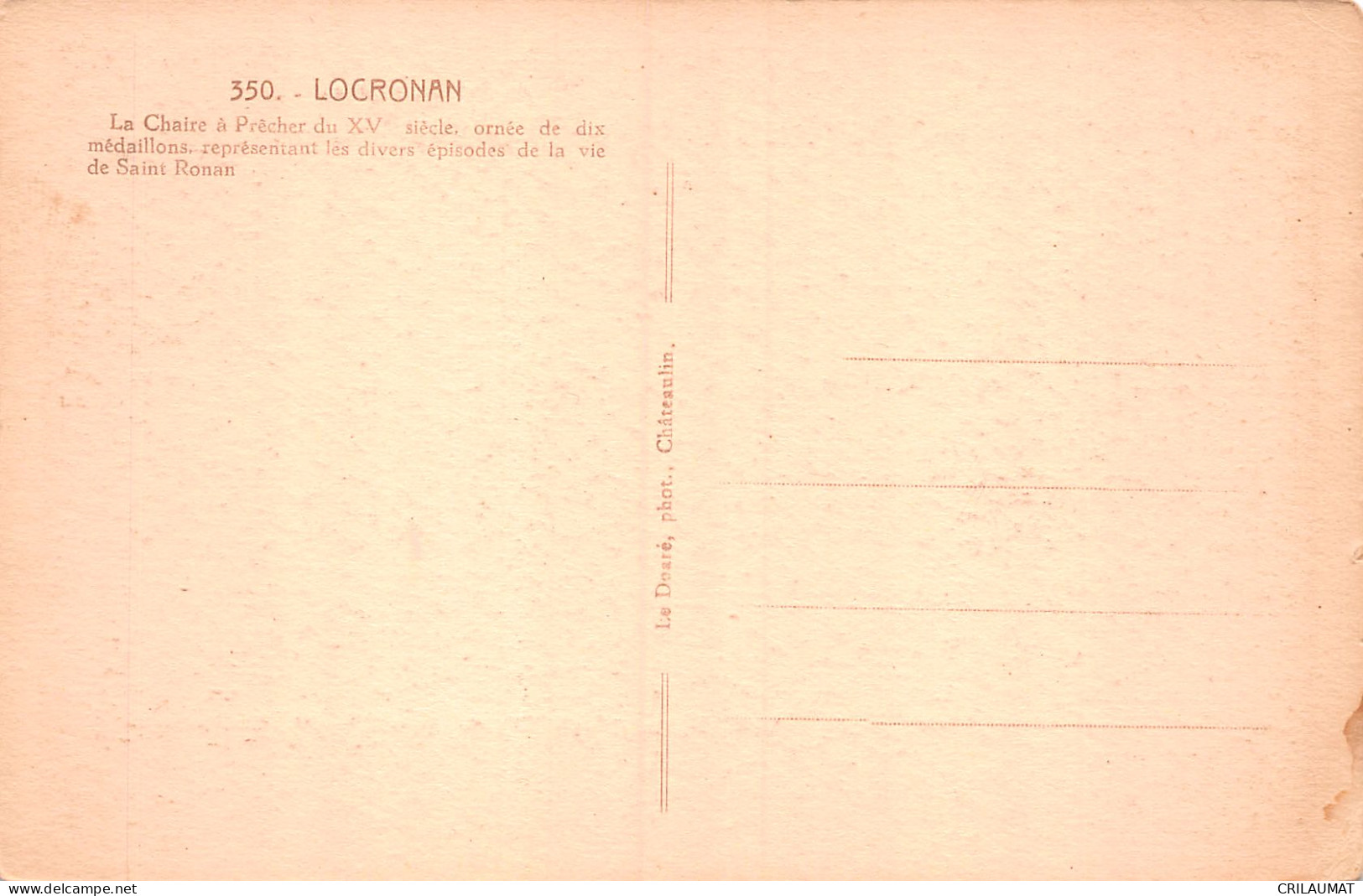 29-LOCRONAN -N°T5107-B/0107 - Locronan