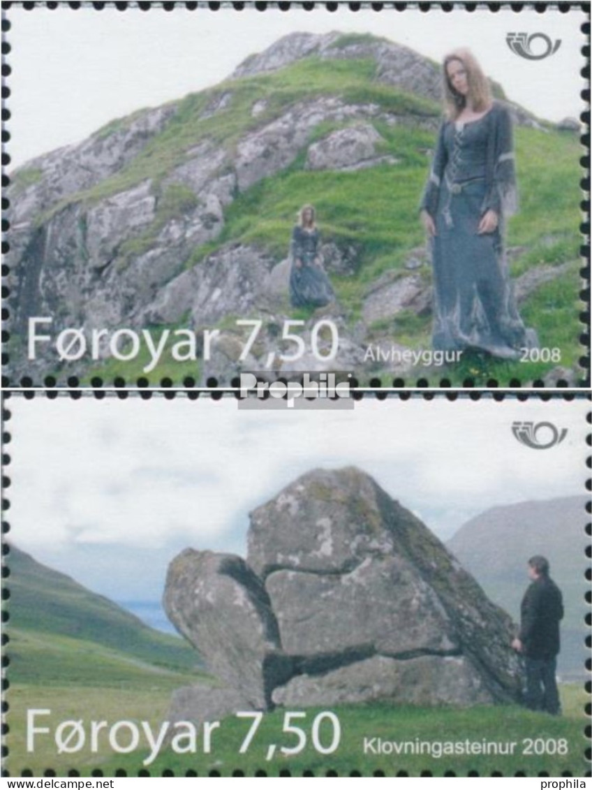 Dänemark - Färöer 636-637 (kompl.Ausg.) Postfrisch 2008 NORDEN - Nordische Mythen - Färöer Inseln