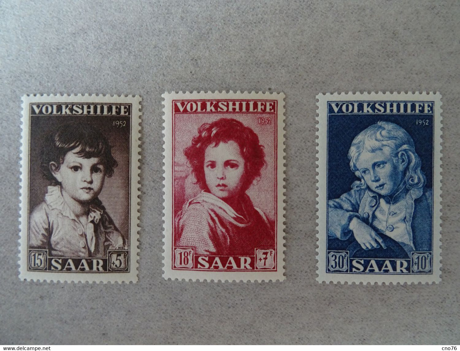 SAAR Ensemble De 3 Timbres Neufs** N° 316 à 318 Année 1952 - Unused Stamps