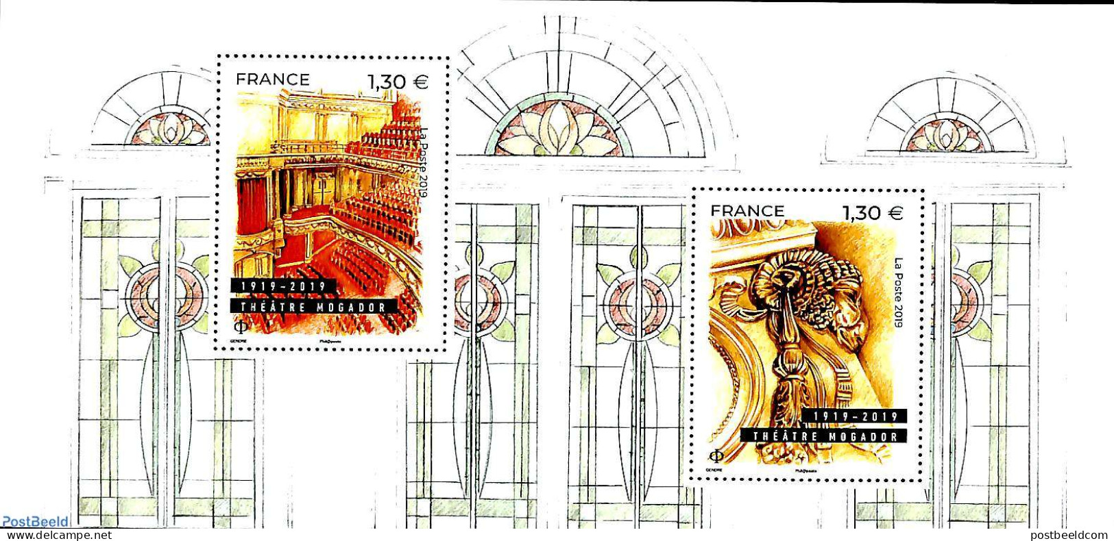 France 2019 Mogador Theatre, Special S/s, Mint NH, Performance Art - Theatre - Unused Stamps