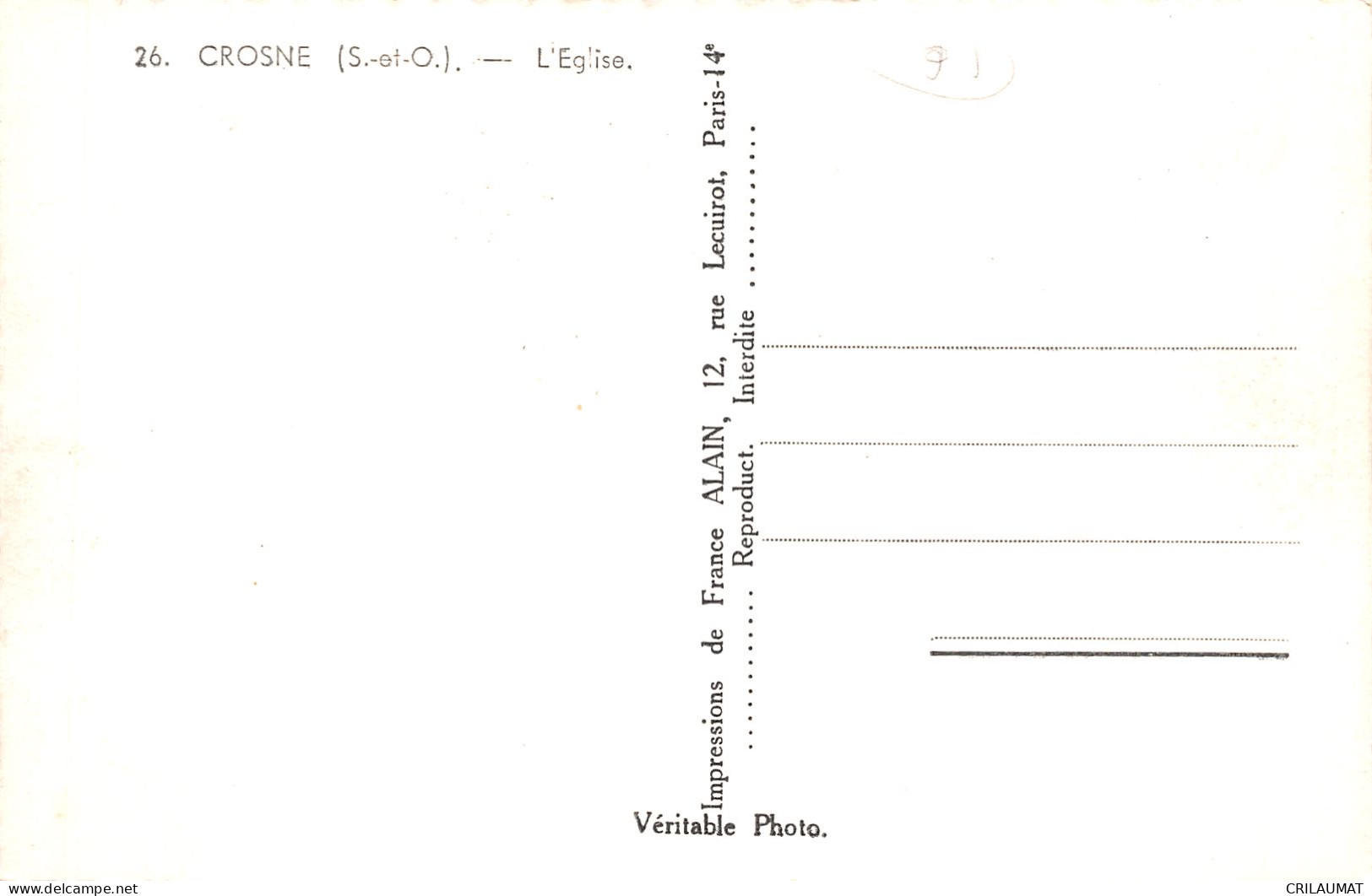 91-CROSNE-N°T5107-H/0301 - Crosnes (Crosne)