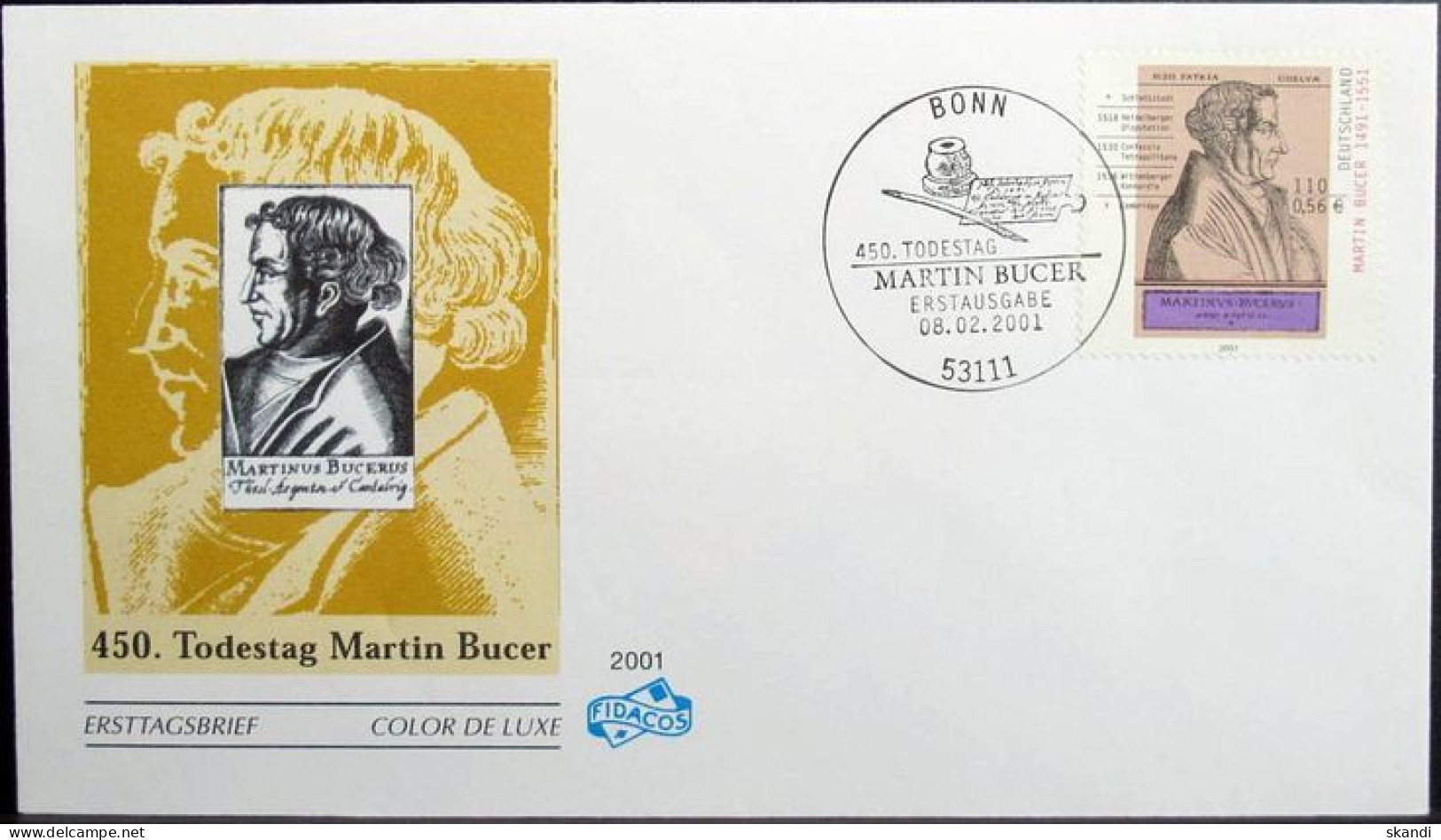 DEUTSCHLAND 2001 Mi-Nr. 2169 FDC - 2001-2010