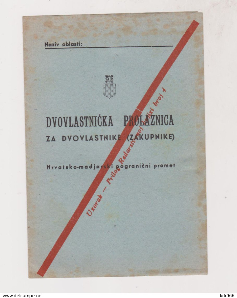 CROATIA WW II  Document  SPECIMEN - Documents Historiques