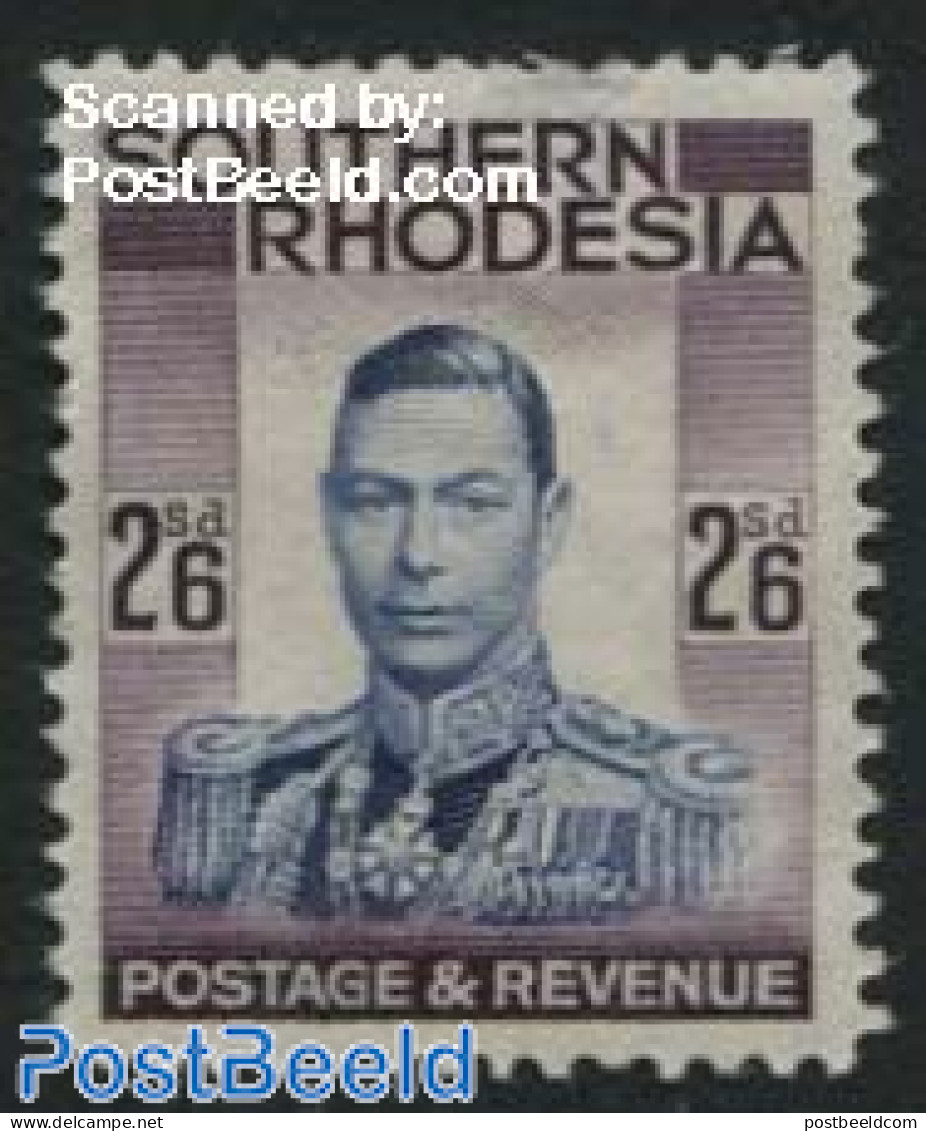 Rhodesia, Southern 1937 2/6Sh, Stamp Out Of Set, Mint NH - Sonstige & Ohne Zuordnung